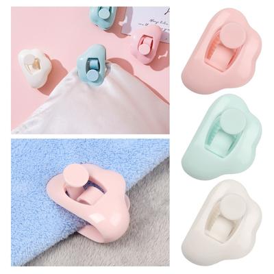 6PCS Cloud Shape Blanket Sheet Clips Grippers Fasteners No Needle Safety Household Bed Sheet Fixator