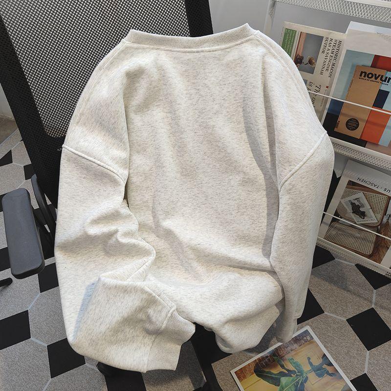 Sweatshirt for Women Oversize Fleece Thickened Loose Round Neck Casual Pullover Long Sleeve Top Sweatshirt
