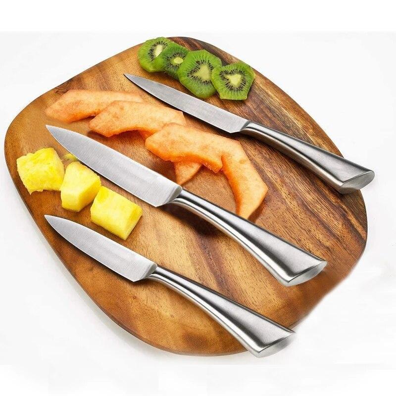 Fruktkniv Rustfritt stål Kjøkkenkniv Skærekniv Skarp kniv for skjæring Peeling Cooking Chef Kniv Kithcen tilbehør