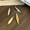 New Fashionable And Trendy Metal Glossy Conical Teardrop Earrings High-End And Stylish Stud Earrings Ladies' Jewelry Accessories