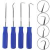 4 buc/set cârlig de etanșare ulei universal auto separare fire mini siguranțe portabile instrumente de dezasamblare mâner albastru cârlig de etanșare ulei vrac