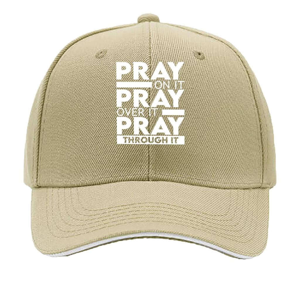 Faith Text Baseball Cap with Religious Scripture Lightweight for Running Outdoor Church All Sandwich Baseball Cap