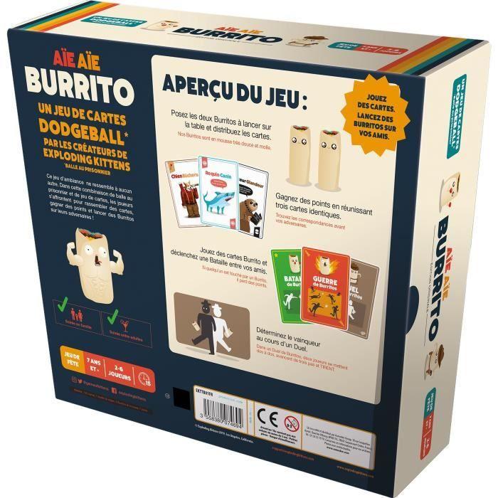 Jeu de société - asmodee - aie aie burrito (edition 2022) - ambiance - 3 à 6 joueurs