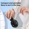 Umbrella Fan Strong Airflow Low Noise Foldable Design Handheld Personal Fan Hands-Free Clip-On Rechargeable Cooling Fan
