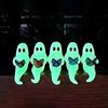 Terrifying Mini  Ghost Figurines Halloween Small Ghost Tiny Figures  Landscape Figure Ornament