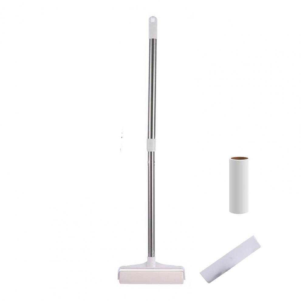 Wiederverwendbarer Tierhaarentferner Haarstickerrolle Fusselrolle mit einziehbarem Griff zur Entfernung von Haaren und Fusseln Klebend Sofa