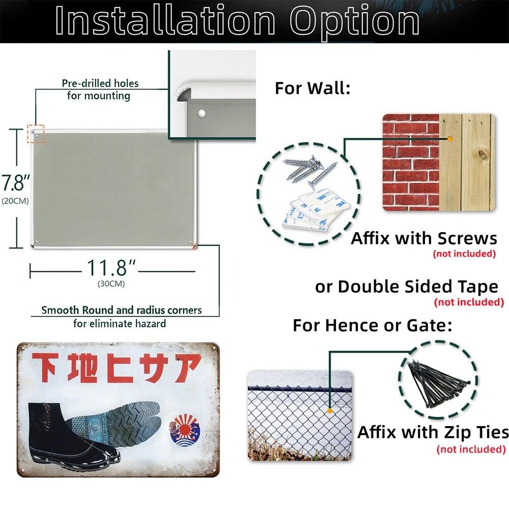 Σημάδια Μπύρας σε Ιαπωνικό Στυλ Μεταλλικές Πλάκες Vintage Μεταλλικές Πλάκες Ρετρό Μεταλλικές Πλάκες Διακόσμηση Για Pub Μπαρ Σπίτι Δώρο Διακόσμηση Αφίσα