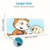 Bobo Siebenschläfer Print  Cushion Non-slip Laptop Tablet Big Mousepad XXL Mat Mini PC Playmat With Lock Edge