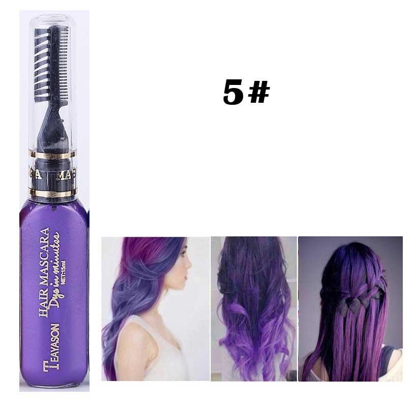 13 couleurs de couleur de cheveux unique teinture pour cheveux temporaire Non toxique bricolage couleur de cheveux Mascara colorant crème Pigments