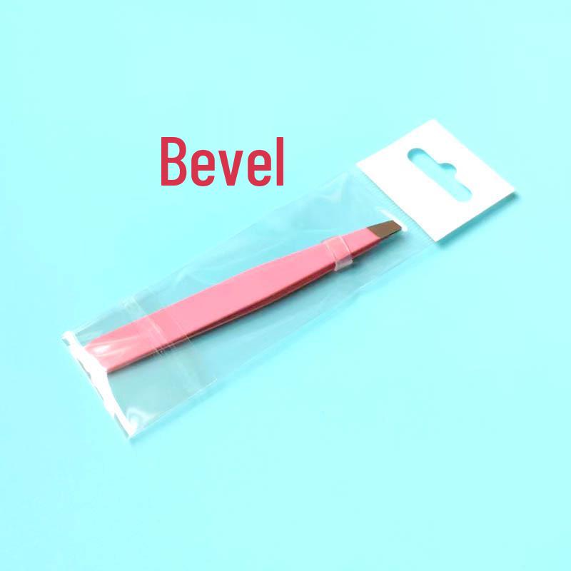 Stainless Steel Tweezers Set: Spray-Painted Eyebrow, Beard, and Eyelash Grooming Tools