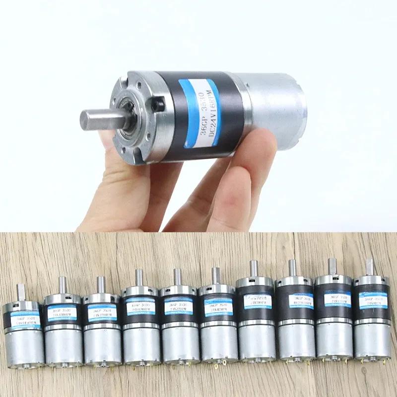 36mm DC Planetary Gear Motor 12v 24v Shaft Diameter 6mm/8mm 36GP-3530 Adjustable Speed Can CW CCW Electric Motor
