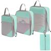 7-Piece Travel Compression Organizer Set for Clothes, Shoes, and Cosmetics