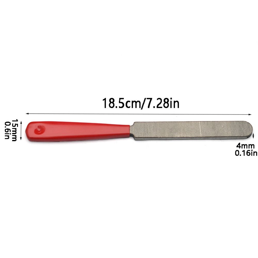 Dual Edge Guitar Fret Crowning File 18.5cm Bass Polishing Tool Electric Guitar File  for Repair