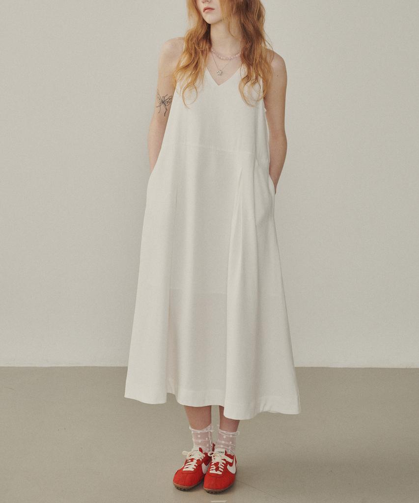 Melly And Rose Flare Long Dress (315300)_White