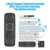 Air Mouse Remote Controller Bluetooth-compatible 3.7-4.2V IR Backlight Remote Control Micro USB Charging 200mAh for PC Projector