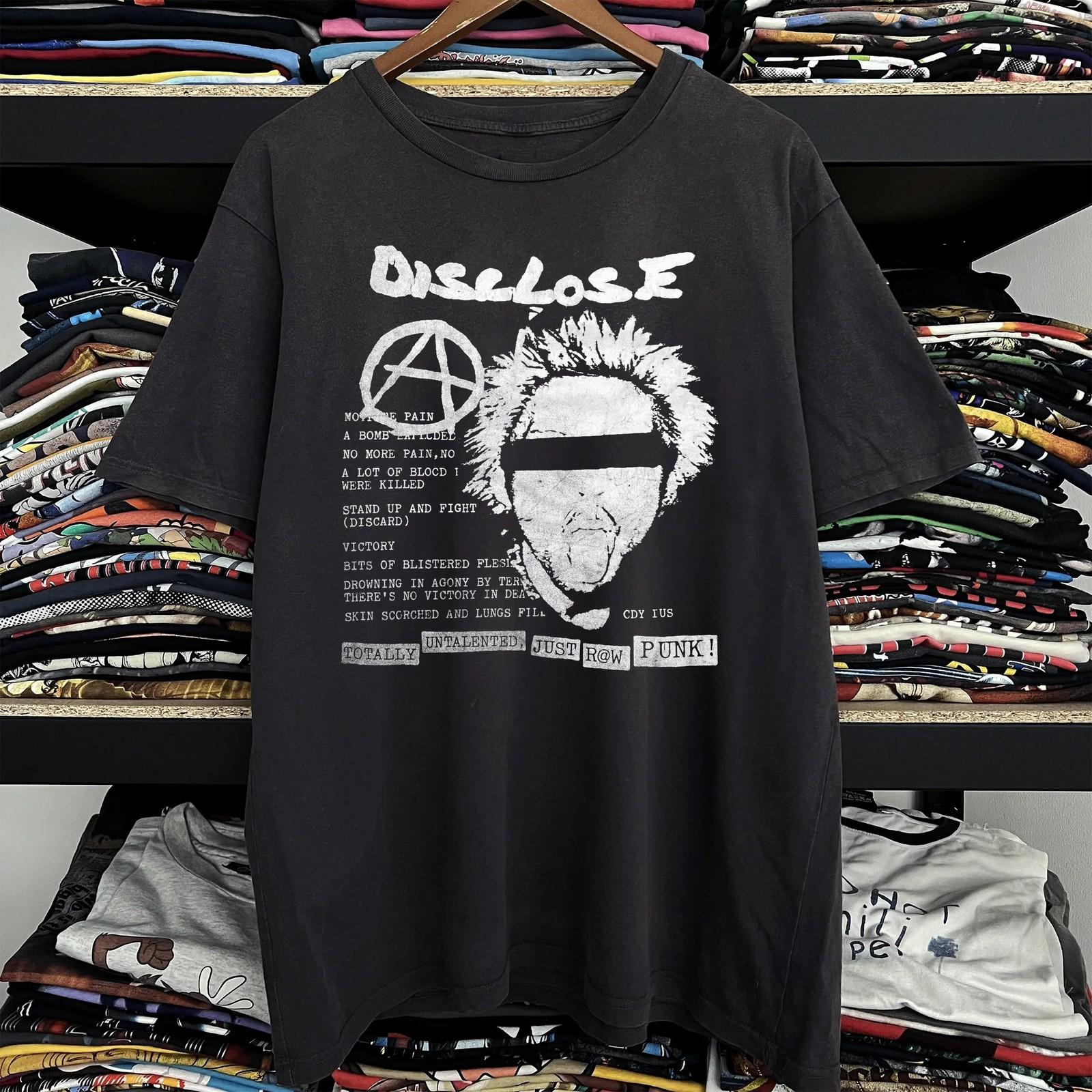 Disclose - Raw Punk Aged T-Shirt Black M 4XL