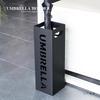 Stylish Wrought Iron Umbrella Stand – Creative Letter Design for Office Foyer Home Decor