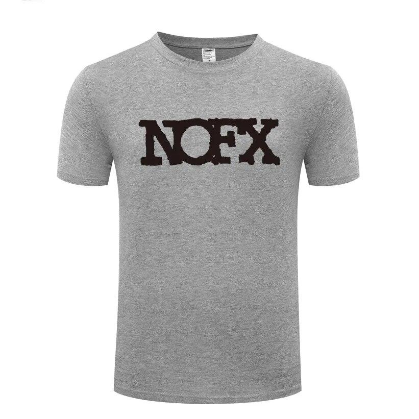 Hudba Punk Rock Trička NOFX Unisex Hip Hop Krátký rukáv O Výstřih Bavlněné Unisex tričko Cool Funny Streetwear Top Tričko Velká velikost Léto