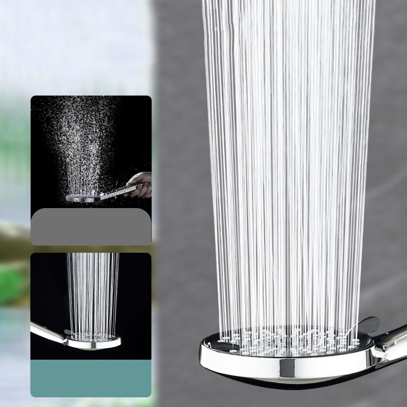 Hongdec High Pressure Handheld Shower Head Luxury Modern Chrome Look Bathroom Shower Head