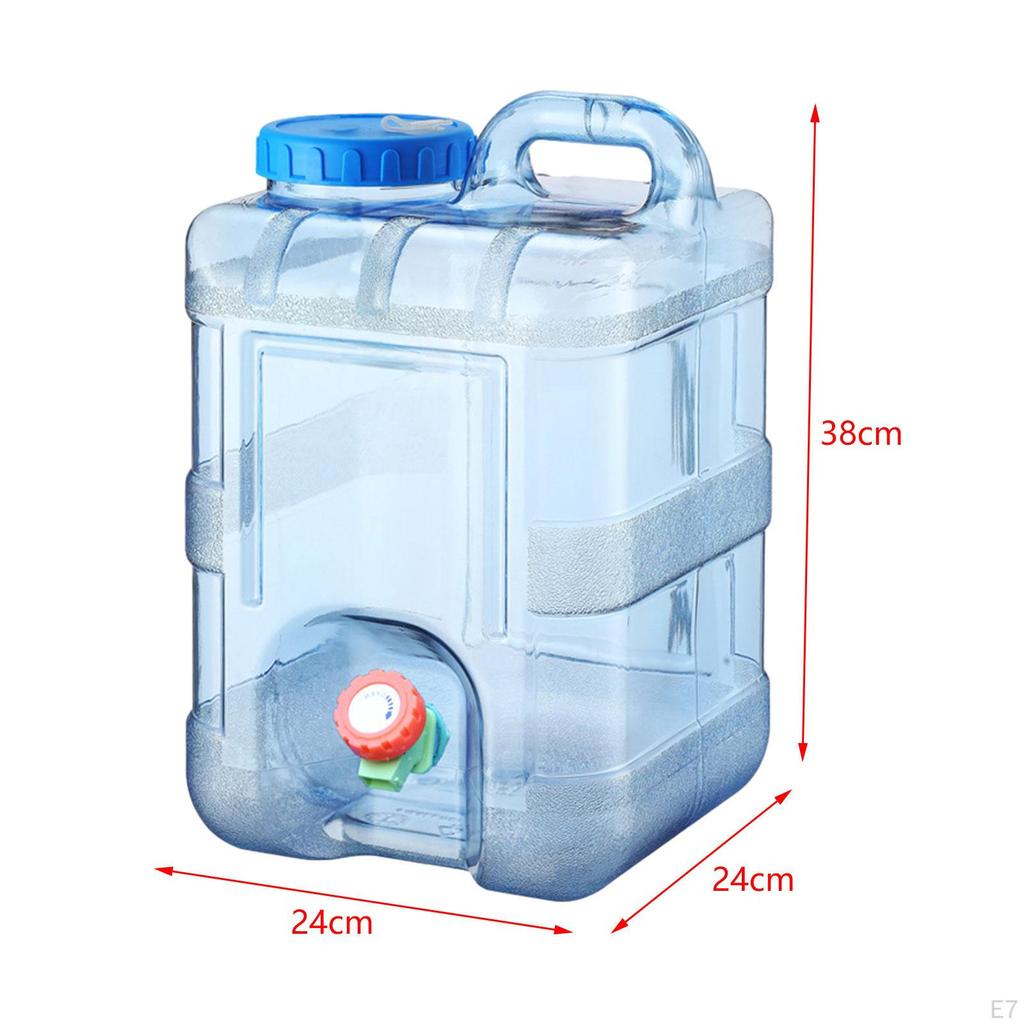 Water Container with Spigot Camping Storage Jug No Leakage Bucket Faucet