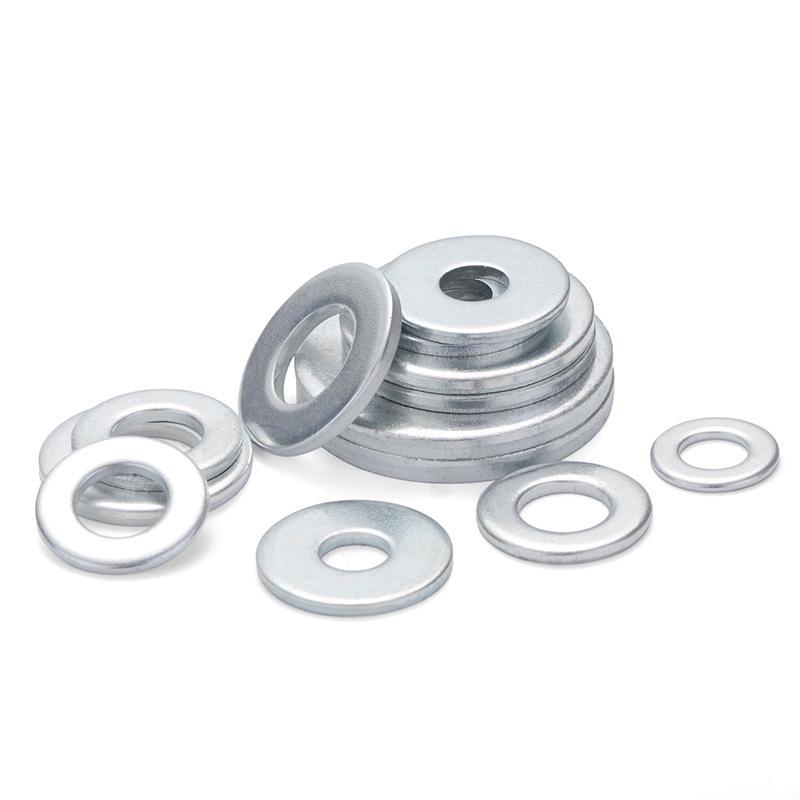 Extra Large Galvanized Metal Flat Washer - Thickened Round Screw Washer M6-M16