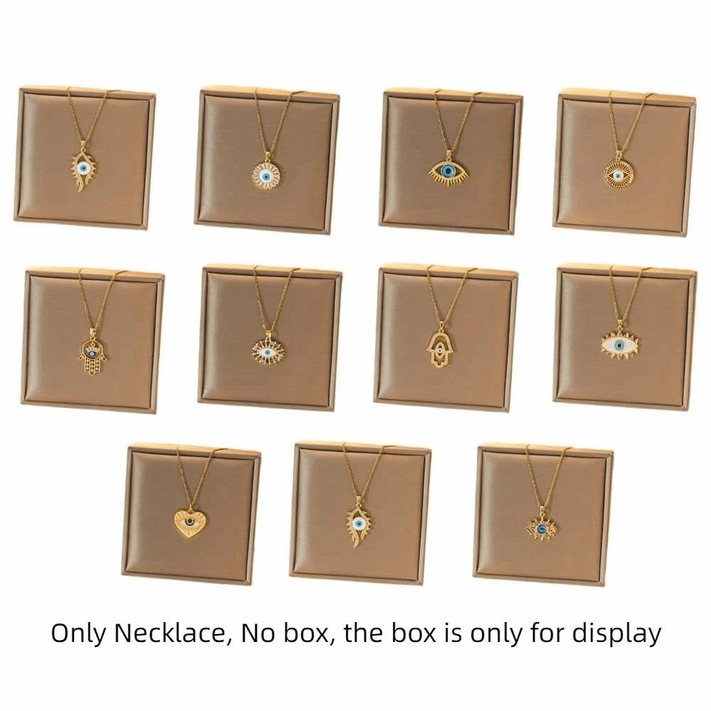 Pendant Glaze Luxury Necklace Pleated Devil's Eye Banquet Clothes Neck Chain  Party Favors