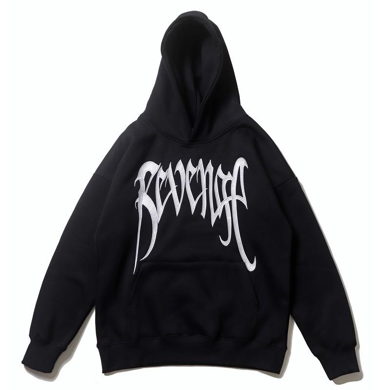 Mens American Streetwear Revenge Talk Hoodie XXXTENTACION Inspired Embroidered Sweatshirt Teens