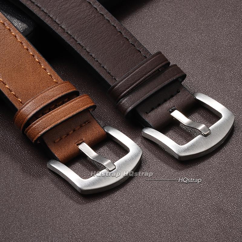 20mm 22mm Vintage Retro Calfskin Leather Watch Band Quick Release Straps Men Women Bracelets Belt Universal Watch Accessories