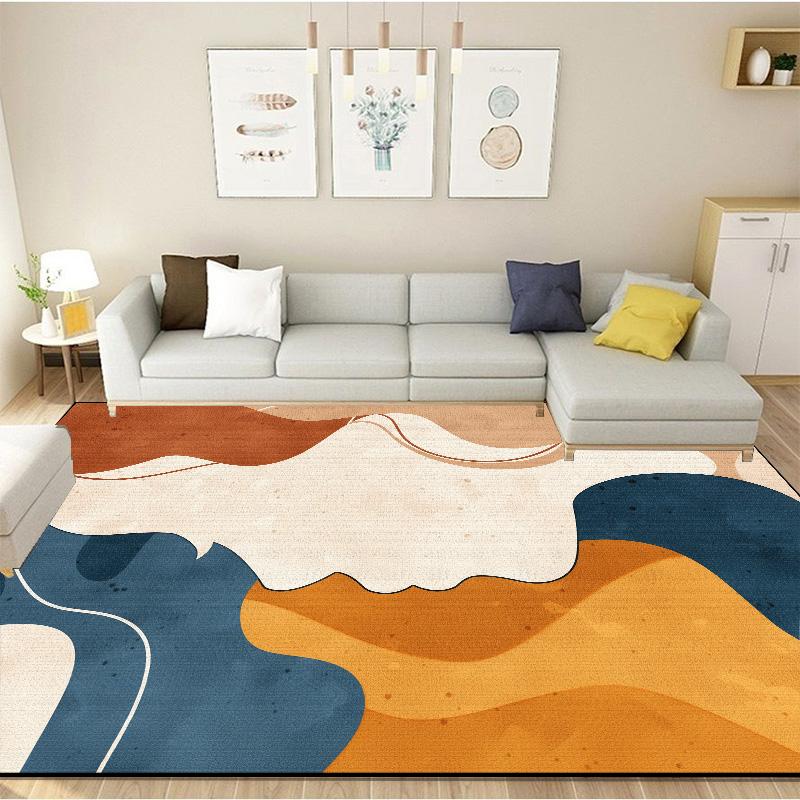Modern Simplicity Carpets Living Room Coffee Tables Rugs Bedroom Abstract Large Area Plush Rugs Kids Play Crawling Mat Non-slip