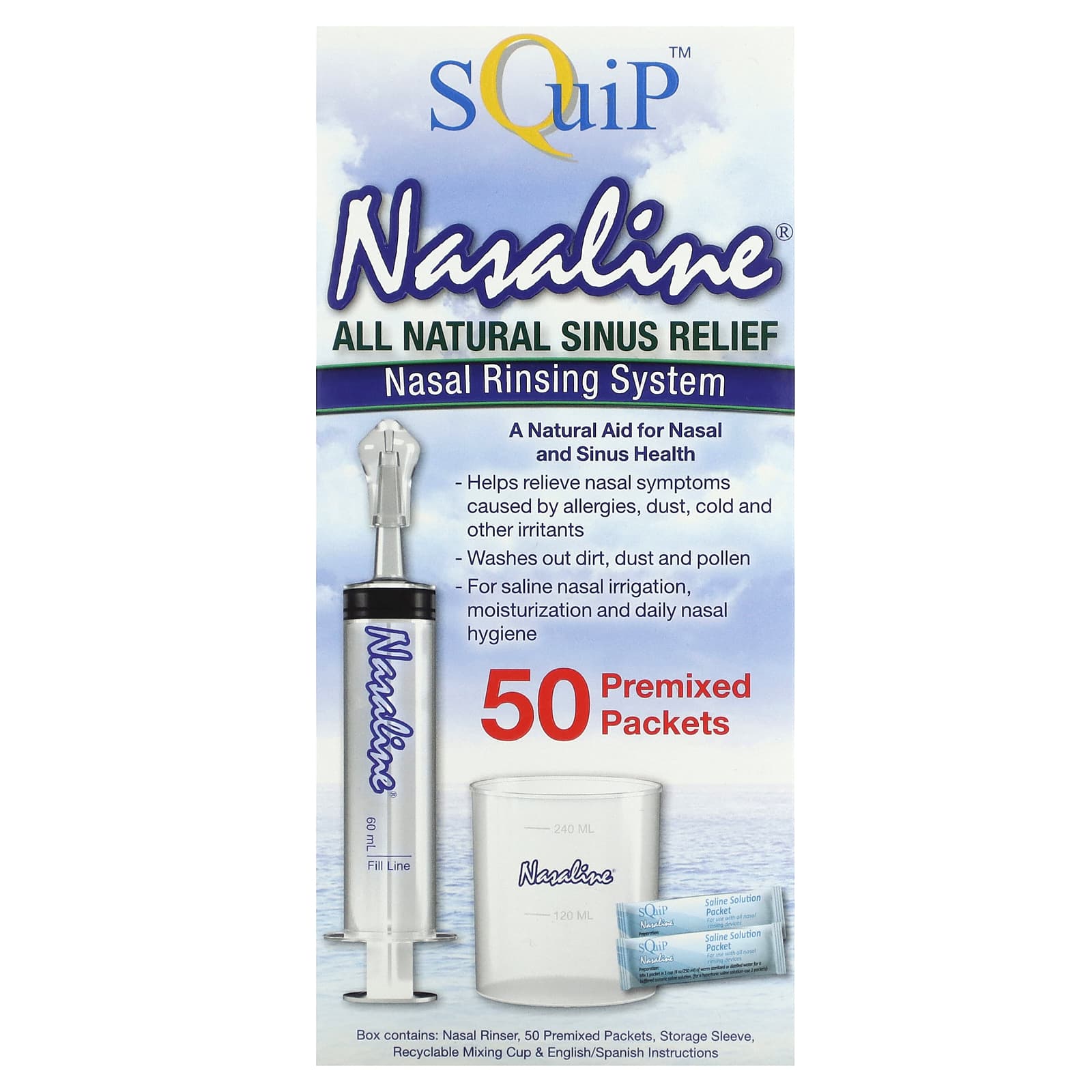 

Nasaline, Nasal Rinse System, 54 Piece Kit
