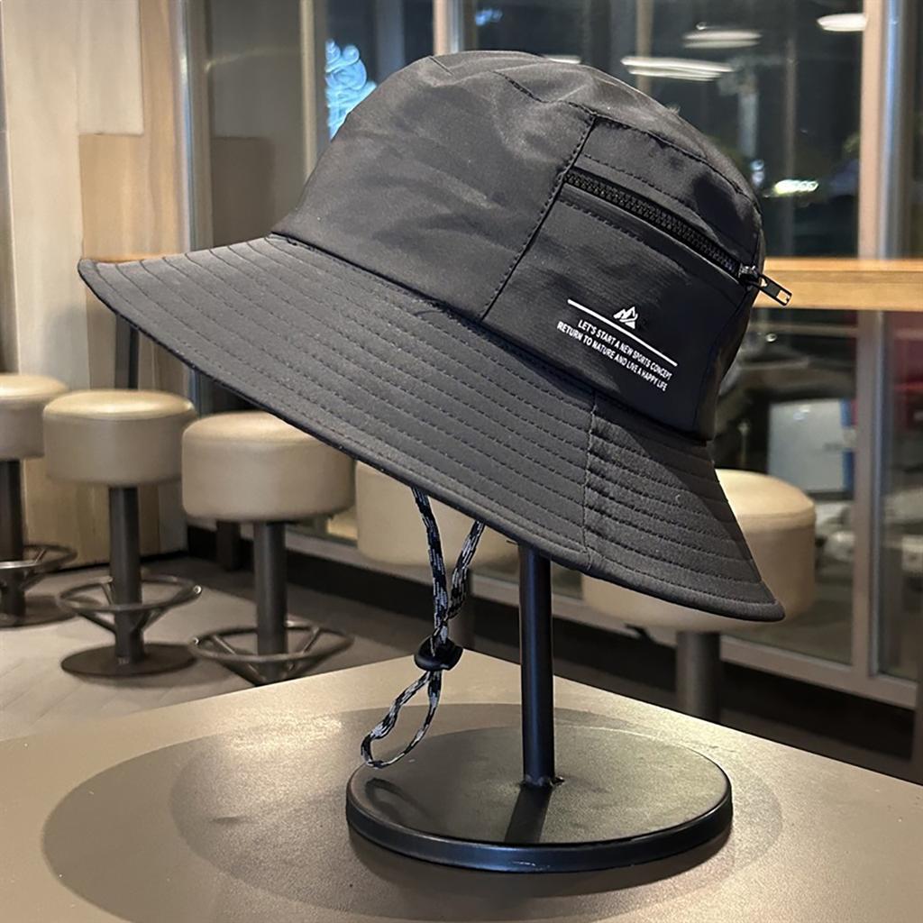 Fashion Solid Color Fisherman Hat for Men Women Summer Quick Drying Wide Brim Sunshade Basin Cap Unisex Hiking Outdoor Hat