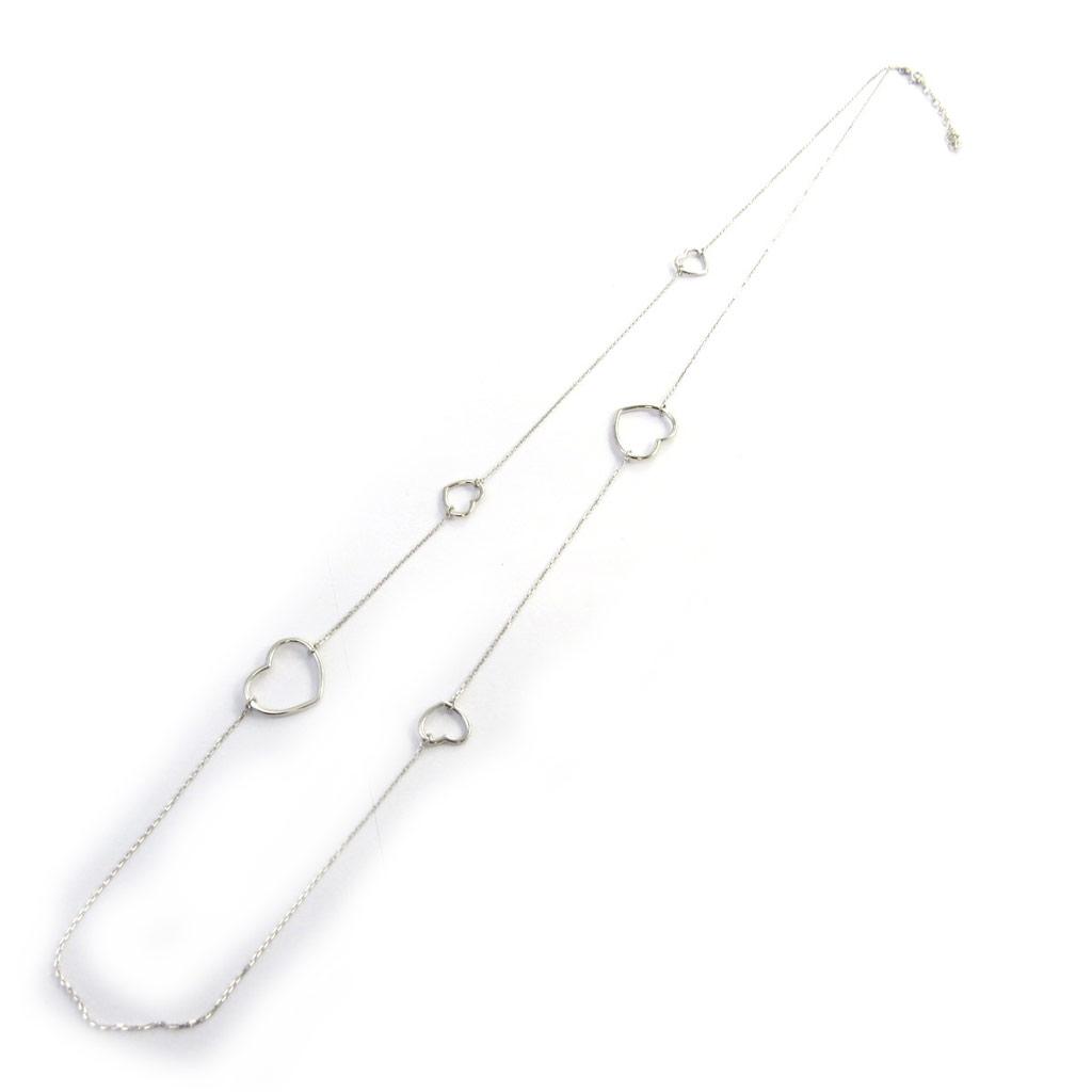 Les Trésors De Lily [N2872] - Silver 'Love' Silver Necklace (rhodium-plated) - 80 Cm - 19x16 Mm