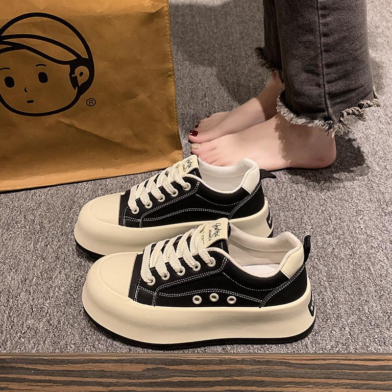 

Women s shoes feel like stepping on shit, pregnant women s leather little white shoes 2025 new spring popular small size 34 heightened thick baseplate 35 чёрный