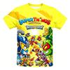 SuperThings Kinder T-shirts 3D Cartoon Print T-shirts Schattige Jongens Mode Meisjes Korte Mouw Kinderen Casual Tops Ronde Hals T-shirt Zomer