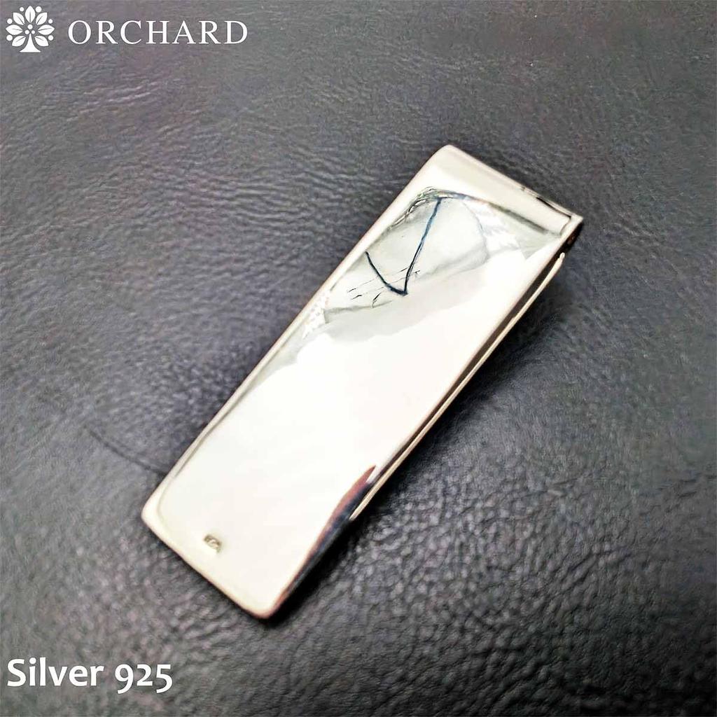 Sterling Silver 925 Money Clip for Men and featuring a lily Women, (fleur-de-lis) design.