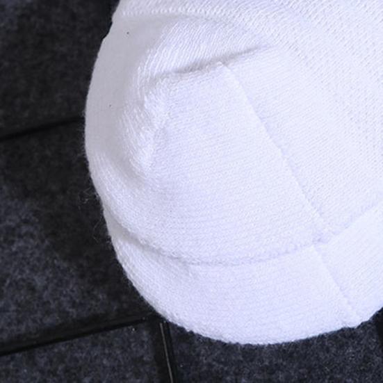 Socks Solid Color Thickening Men Running Football Basketball Short Socks for Sports