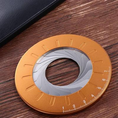 Adjustable Circle Drawing Ruler Measurement Rotatable Round Ruler Stainless Steel Round Compass Stretch Ruler Measuring