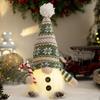 Zářící pletená panenka skřítka s LED nočním světlem Vánoční dekorace 2026 Domácí dekorace vánočního stromku Navidad Nový rok 2027 Dárek