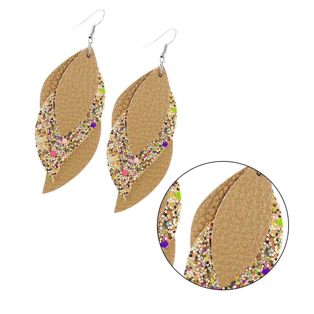 

1Pair Fashion Sequin Ear Decoration Women Ear Drop Earrings Versatile Casual Formal Wear Gift for Her Birthday червоний