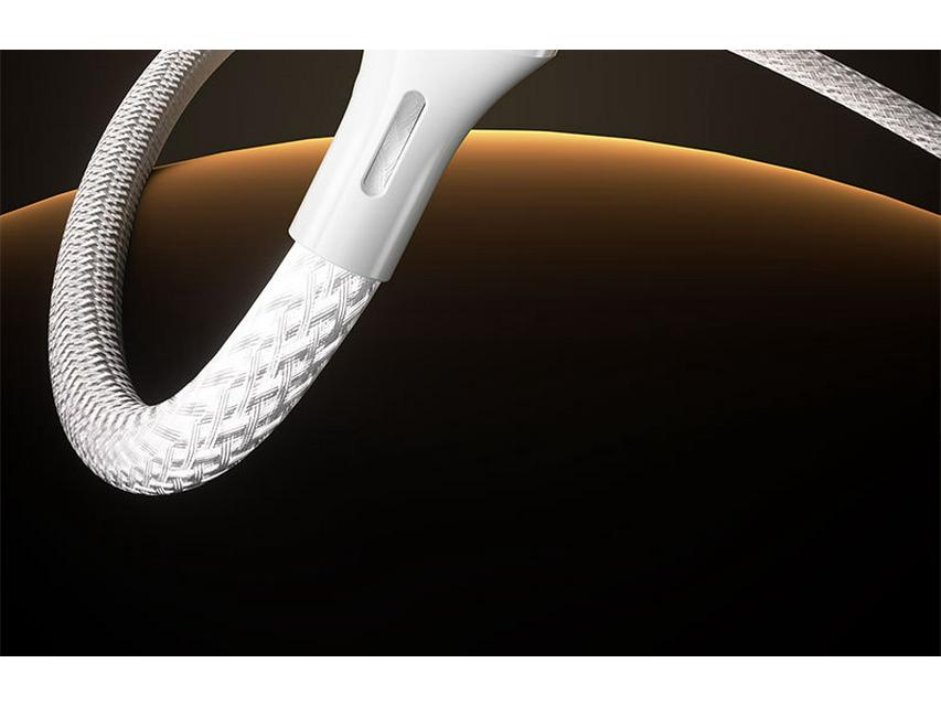 100W Transparent Fast Charging Dual Type-C Cable with Digital Display for Huawei & Apple Laptops