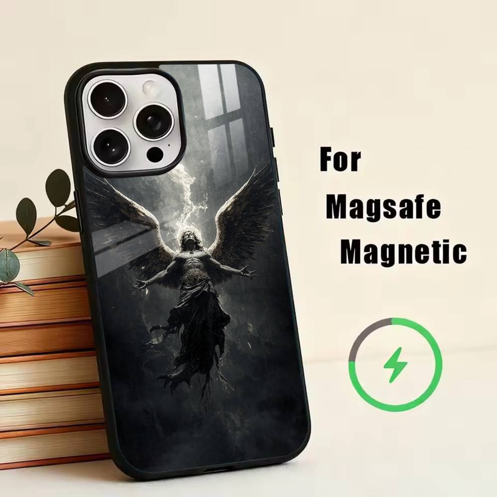 Dark angel  Phone Case For iPhone17,16,15,14,13,12,11 Plus,Pro Magnetic with Magsafe Wireless Charging