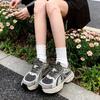 Thick-soled Gray Dad Shoes Women's 2025 New Spring and Autumn Mesh Breathable Casual Sports Shoes Versatile Inner Height-increasing Women's Shoes