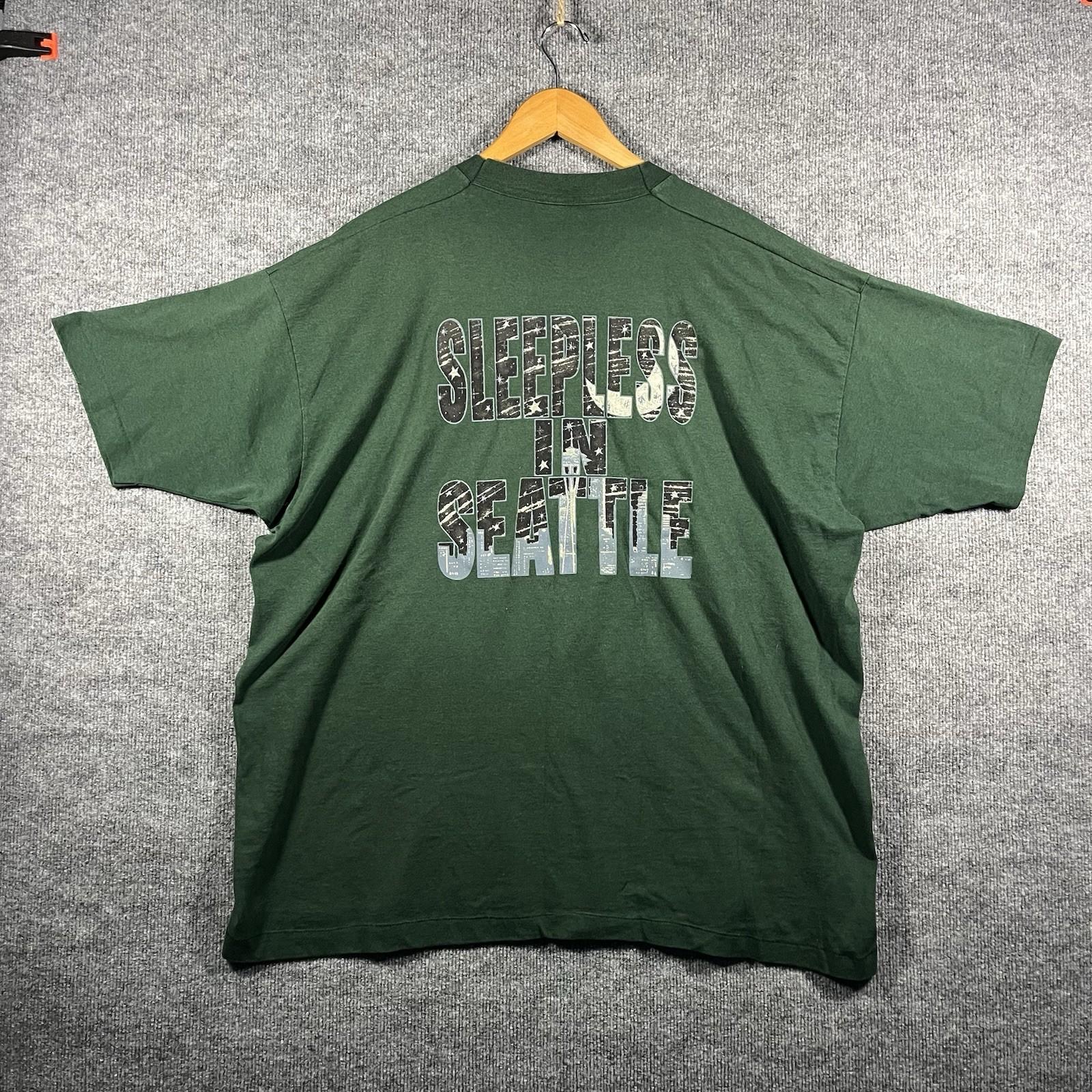 Vintage Sleepless In Seattle Shirt Movie Graphic Tee 90s 3XL Promo Single Stitch Unisex T-Shirt S
