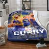 Golden State Warriors Team Personalized Name Blanket Cozy Customizable Blanket Comfortable Perfect for Office Nap Living Room Home Decor