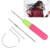 5pcs Latch Hook Set Plastic Bent Latch Hooks Crochet Needle Latch Hook Knitting Tool for Braid Hair