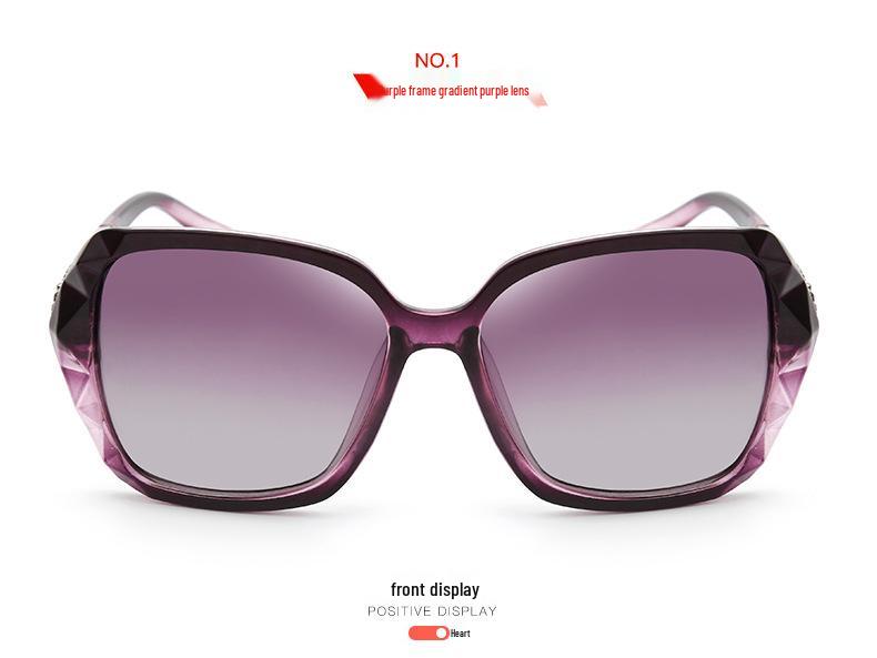 

Женские солнцезащитные очки с поляризацией и защитой от УФ-лучей, с большой оправой.