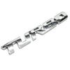 YIDELI Universal TURBO Sticker Turbo Car 3D Emblem Logo Chrome