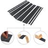 8pcs/set Carbon Fiber Polycarbonate Car Door Middle Column Window Center BC Pillar Post Cover Trim Fit For Toyota Land Cruiser J300 2022-2024