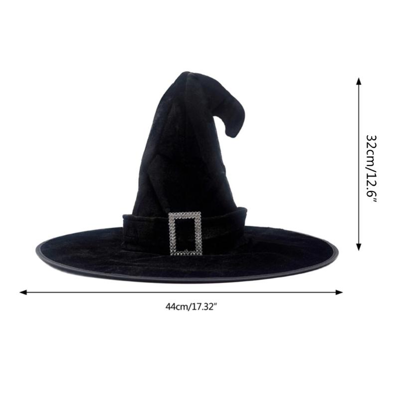 Adult Kids Children Halloween Witch Hats Masquerade Wizard Hat Cosplay Costume Halloween Party Fancy Dress Decor