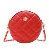Girls Pu Leather Quilted Crossbody Bag With Breathable Design For Daily Use